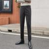Men's Slim-Fit Wool Tweed Trousers - Retro European Style