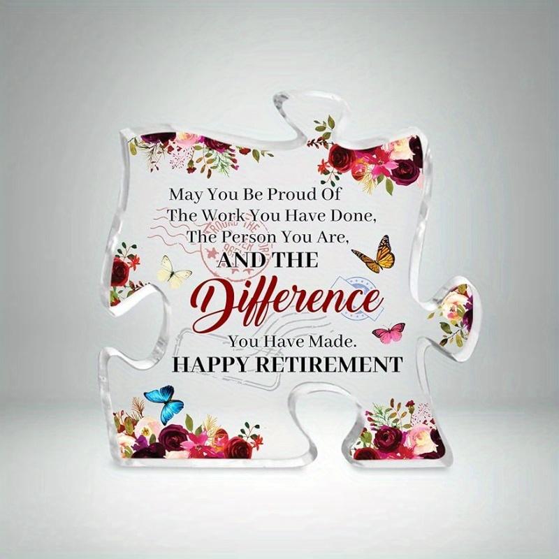 

Happy Retirement Plaque - 2025 Farewell Gift for Retirees & Colleagues чистый