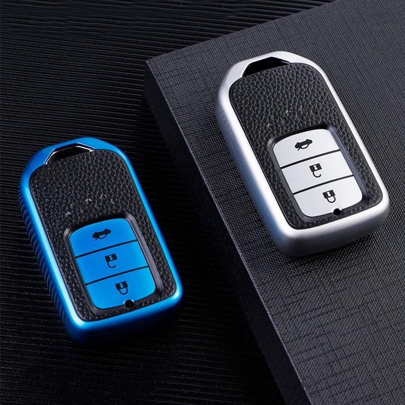 Tpu Leather Shell Holder Protector For Honda Crv Cr-V Fit Civic Accord Hr-V Hrv City Odyssey Xr-V Car Remote Key Case Cover