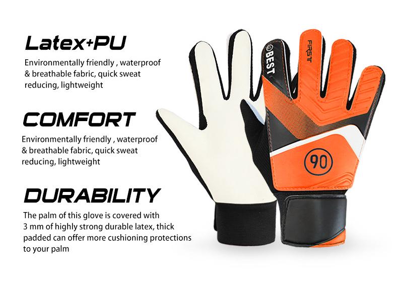 Children's Latex Anti-Collision Goalkeeper Gloves with Hand Protection