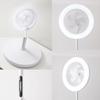Modern LED Floor Fan Light Full Spectrum Simple White Circular Ring For Living Room Bedroom Study Home Lighting Fixtures