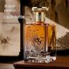 Dragon Pattern Embossed Thick Glass Baijiu Bottle - Ideal for Weddings & Banquets