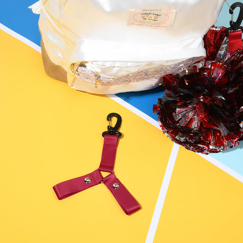 Nylon Buckle Straps Backpack Accessories Cheerleading Straps Double Pompoms Triangle Buckle Decorative Straps For Decoration Cheerleading Activities