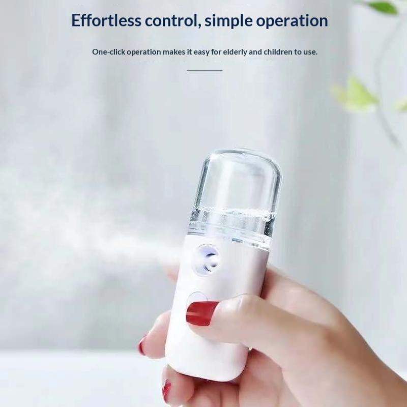 Nano Mister 30 Ml Mini Face Humidifier Portable Facial Sprayer Usb Rechargeable Handy Skin Care Machine For Face Hydrating 1Pc
