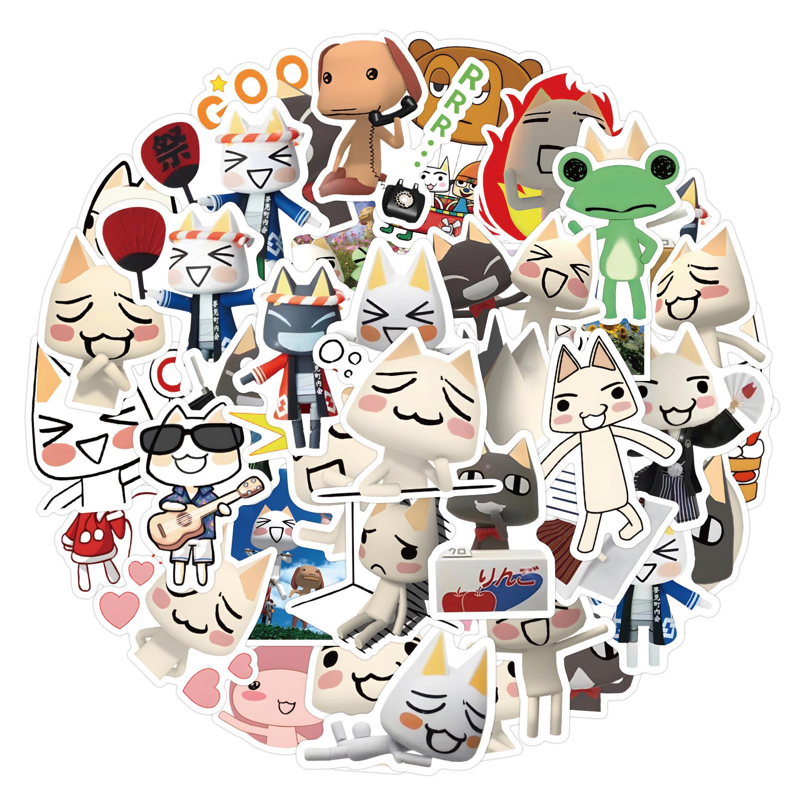 

60 Sheets Dorothy Cat Graffiti Stickers - DIY Decoration for Notebooks, Guitars, Waterproof Design