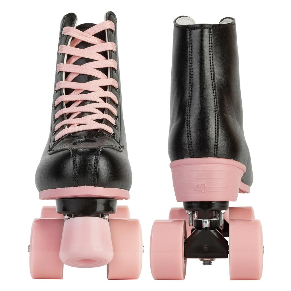 Size 35-40 Flashing Roller Skates For Women Double Row Quad Skate Shoes 4 Wheels Sneakers Adult Outdoor Skating Training 2025