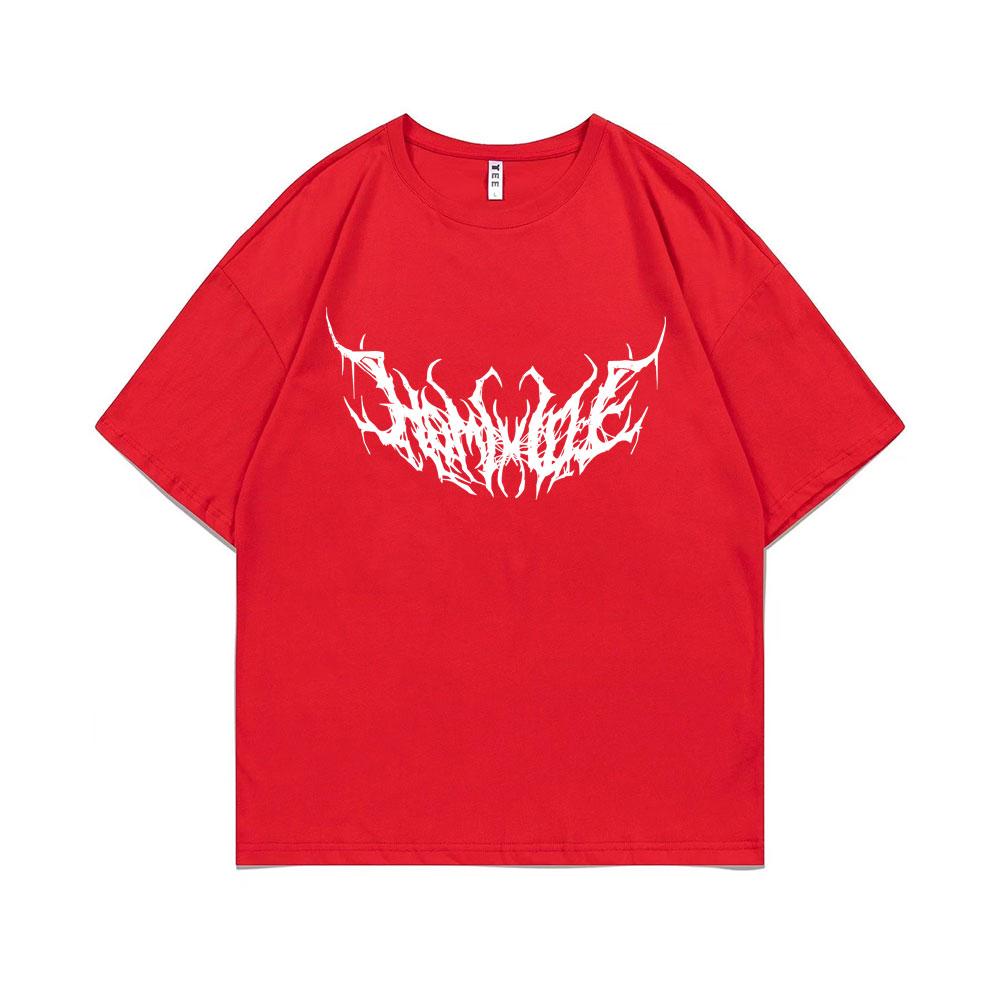 Hip Hop Rapper Playboi Carti Opium Homixide Gang Print T-shirt Men Women Casual Pure Cotton Tshirt Male Fashion Loose T Shirts