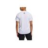 Adidas Striped Logo Print Casual Crew Neck T-Shirt Men Tops White GL8919