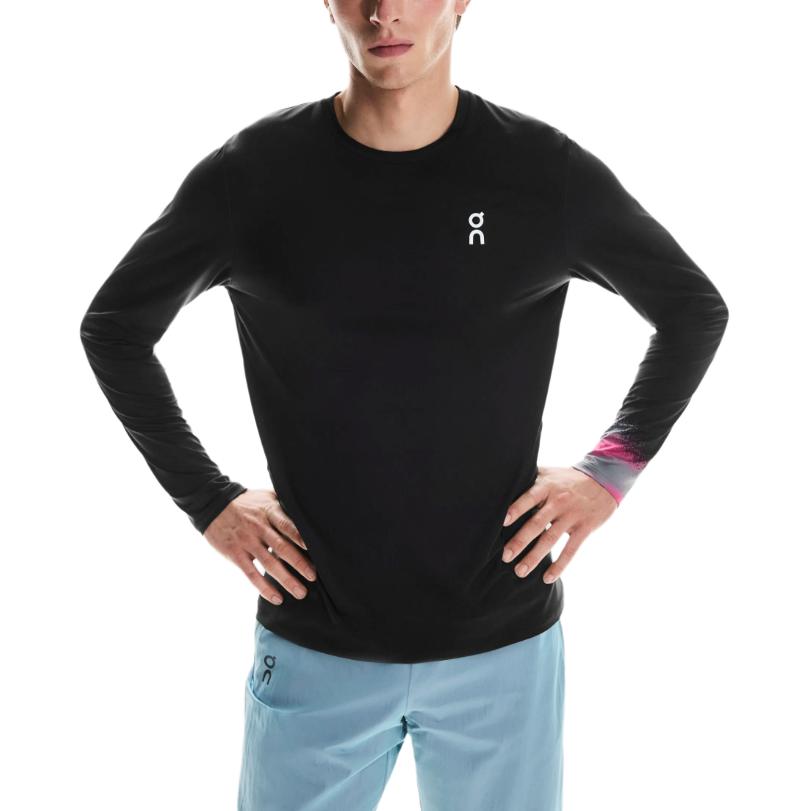 On Court T Shirt Men s Black/Lime 1ME12300080 L