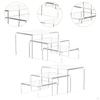6Pcs Acrylic Riser Display Shelf Desktop Stand Decoration Collectibles for