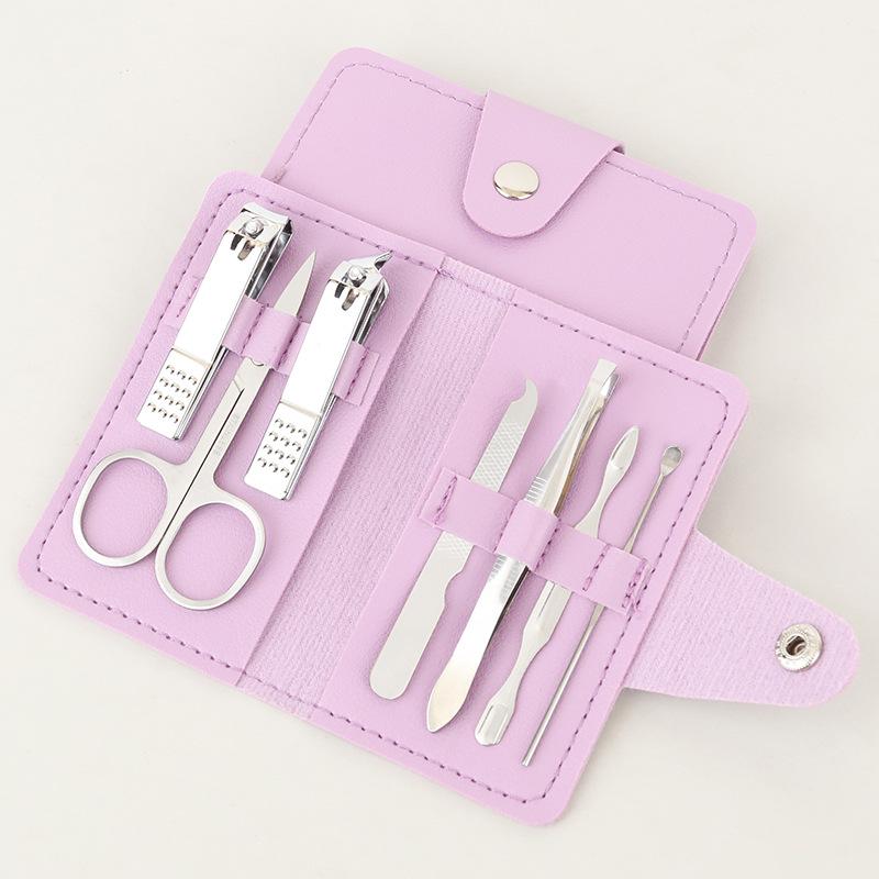 7-Piece Manicure Set: Nail Clippers, Pliers, Scissors & LOGO Print Gift Set