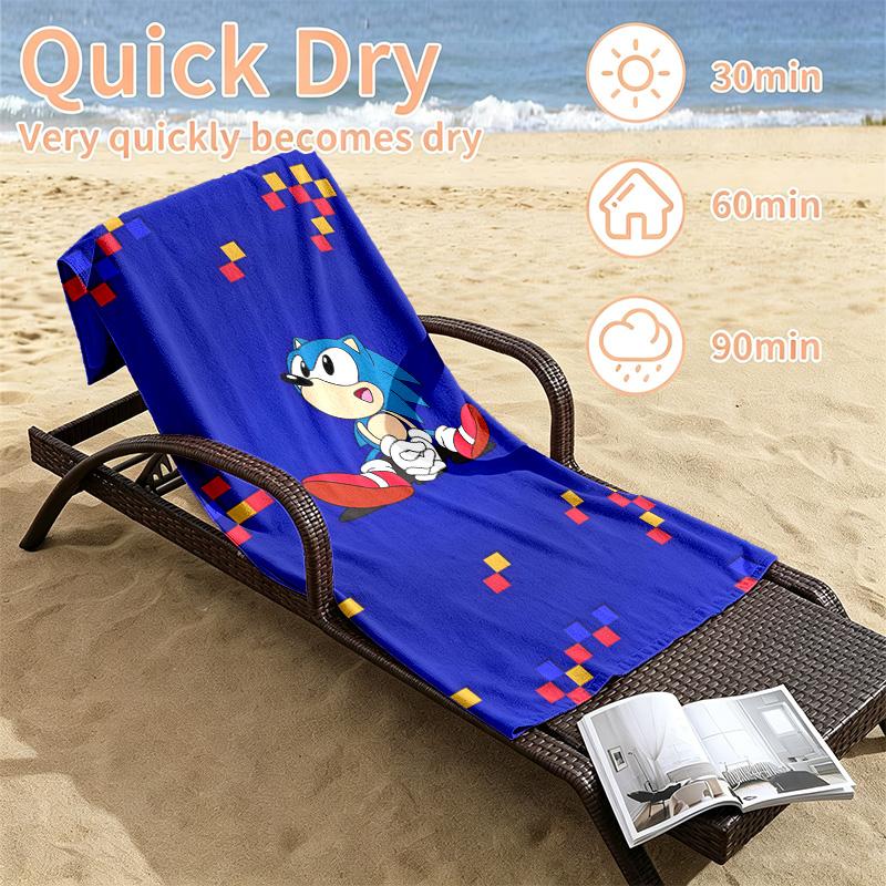 Sonic Beach towels also serve as bath towels summer essential a musthave for the outdoors the beach and the pool