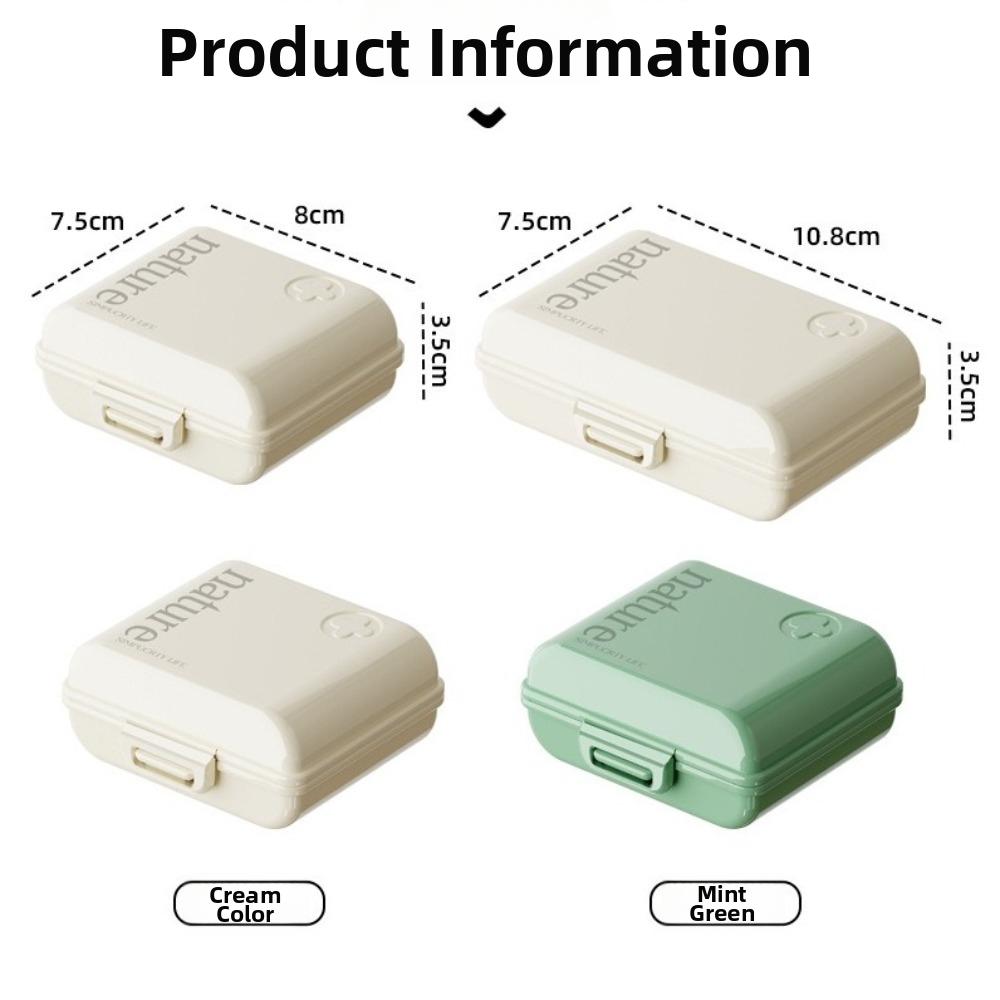 7 Grids Weekly Pill Organizer PP Large Capacity Tablets Container Separate Storage Moisture-Resistant Medicine Case Daily Use
