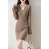 Women's Cashmere Dress Qinghe Cashmere 30% Cashmere 70% Wool Autumn and Winter Cashmere Skirt Soft and Warm