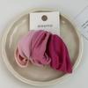 Korean Fashion Hair Accessories Set - 4 Piece Rubber and Fabric Scrunchies
