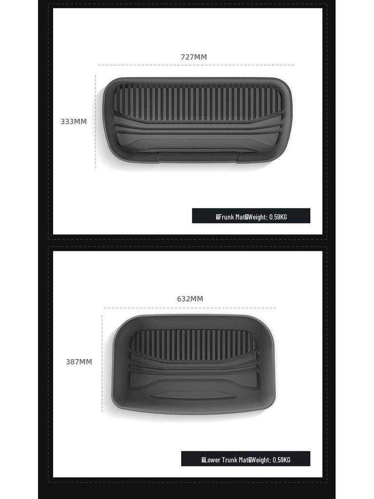 Tesla Model Y (2025) TPE Floor Mats - Specialized Fit for Refresh Headlight Model