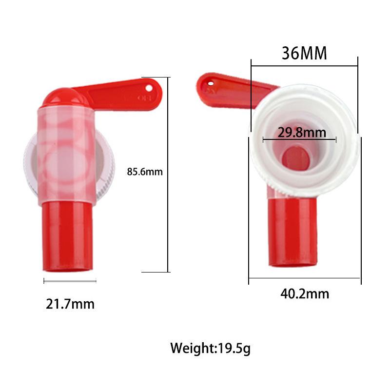 1 Pc Faucet Dn61 61Mm Horticultural Plant Nutrient Solution Faucet Red White Plastic Faucet Garden Outdoor Garden Faucet