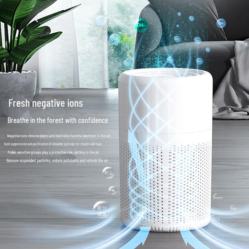 Compact Desktop Air Purifier for Indoor Use - Eliminates Secondhand Smoke and PM2.5