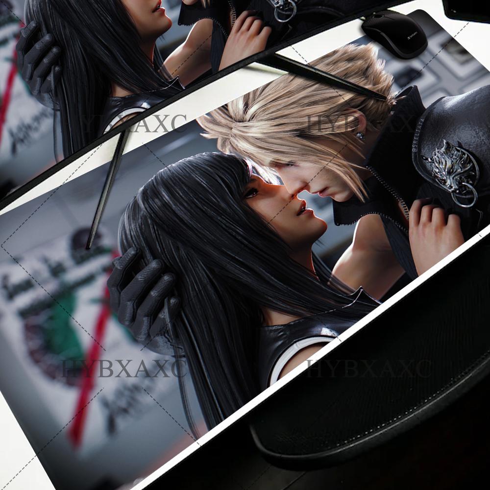 X FINAL FANTASY VII Tifa Lockhart Tappetino Mouse Grande XXL Accessori Gaming Ufficio Gamer Tastiera Scrivania Tappetino Accessori Tappetino Mouse