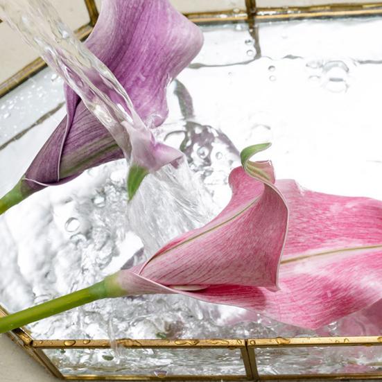 Pcs Artificial Calla Lily Flowers Real Touch Fake Calla Lily with Stem