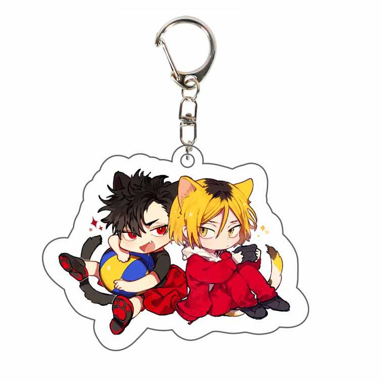 Haikyuu!! Double-Sided Keychain Pendant: Hinata, Kageyama, Kenma