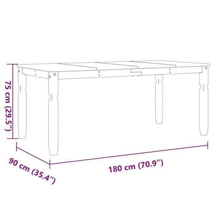 VidaXL Ensemble à manger Panama 3 pcs gris bois de pin massif, ensemble de table à manger, table et chaises de cuisine, 3345207