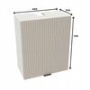 Upper Kitchen Cabinet 60/72 Vigo White Grooved Front Cashmere Matte