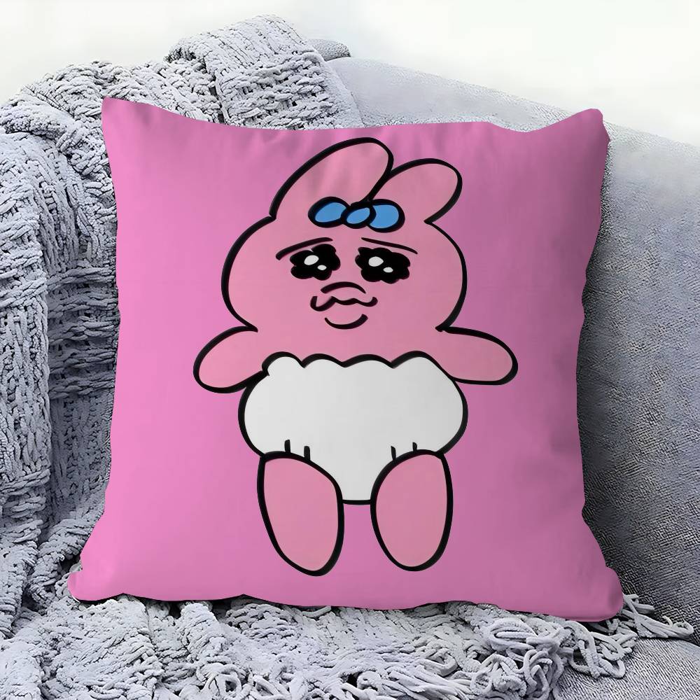 O-Opanchu U-Usagi Cartoon Animation Cushion Cover Pillow Cover Decor Pillowcase Printed Cushion Case For Couch