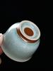 Premium Ceramic Gongfu Tea Cup Yu Porcelain Ice Crack Owner Cup Personal Use High End Tea Set Handmade Chinese Style