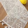 24*350cm Table Runner Lace Table Cover Chair Sash Dinner Banquet Baptism Christmas Wedding Party Embroidered Table Decor