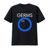 Retro Punk Rock Germs Gi Logo Print Streetwear Casual T Shirt Vintage Washed Streetwear Top For Everyday Wear Versatile Soft
