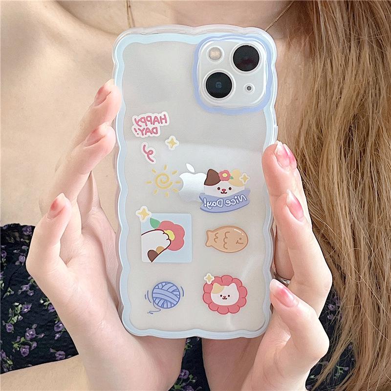 

Zhitai Cartoon Wave Case for iPhone 15, 14 Pro Max, 13 Pro, 12/11 iPhone 13 Mini
