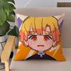 Povlak na polštář 45x45 Povlaky na polštáře na postel Anime Demon Slayer Dětský povlak na polštář Oboustranný tisk Polštáře na pohovku Domácí dekorace