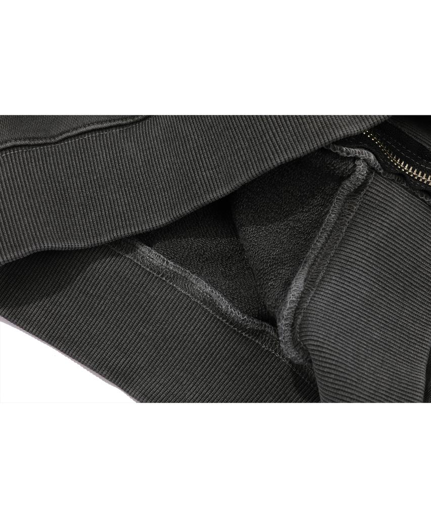 Cpgn Studio [2-Way] Cp Line Pigment Zip-Up Hoodie Smoke Black