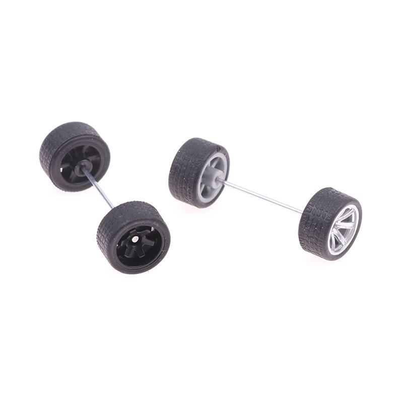 4 sztuk/zestaw 1:Koła w skali 1/64 do Hotwheels Model samochodu z gumowymi oponami Części modyfikowane