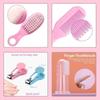 6/10 Stück/Set Baby Gesundheitspflege-Set Kinder Nagel Haar Gesundheitspflege Pflegebürste Nagelknipser Beißring Zahnbürste Baby Grundausstattung