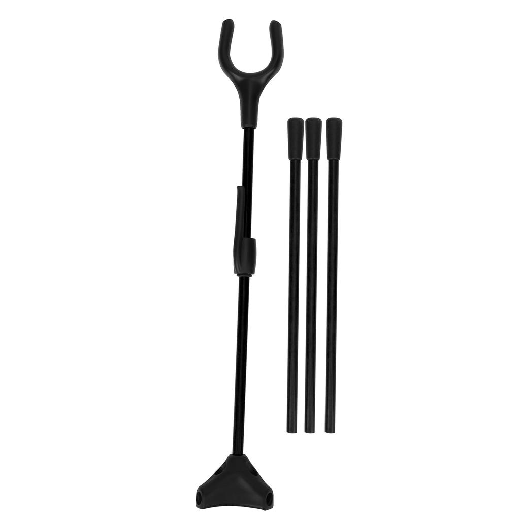 Skládací stojan na reflexní luk, lukostřelecký stojan na rovný luk pro lov, venkovní sporty, černý