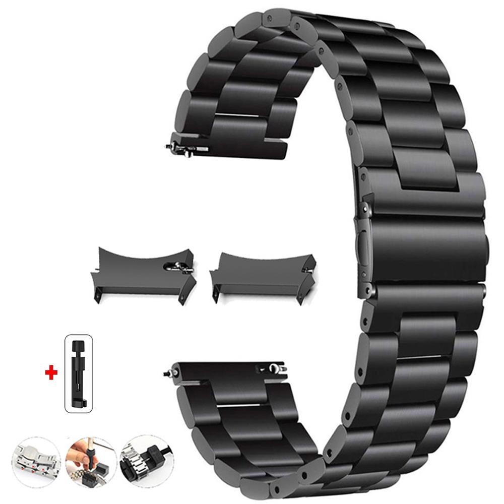 No Gaps Band for Samsung Galaxy Watch7 6 4 Classic 46mm 47mm/Watch4 5 pro 44mm 40mm Stainless Steel Strap Curved end Bracelet