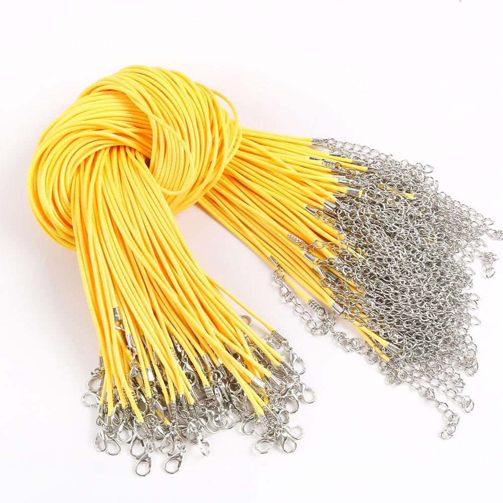 50Cm Wax Thread Necklace Rope Colored Wax Thread Rope Neck Chain Pendant Pendant Rope Braided Rope Pendant Rope