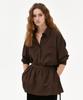 Bikomelli [Set] Ameli Loose Fit Shirt-Skirt_Espresso