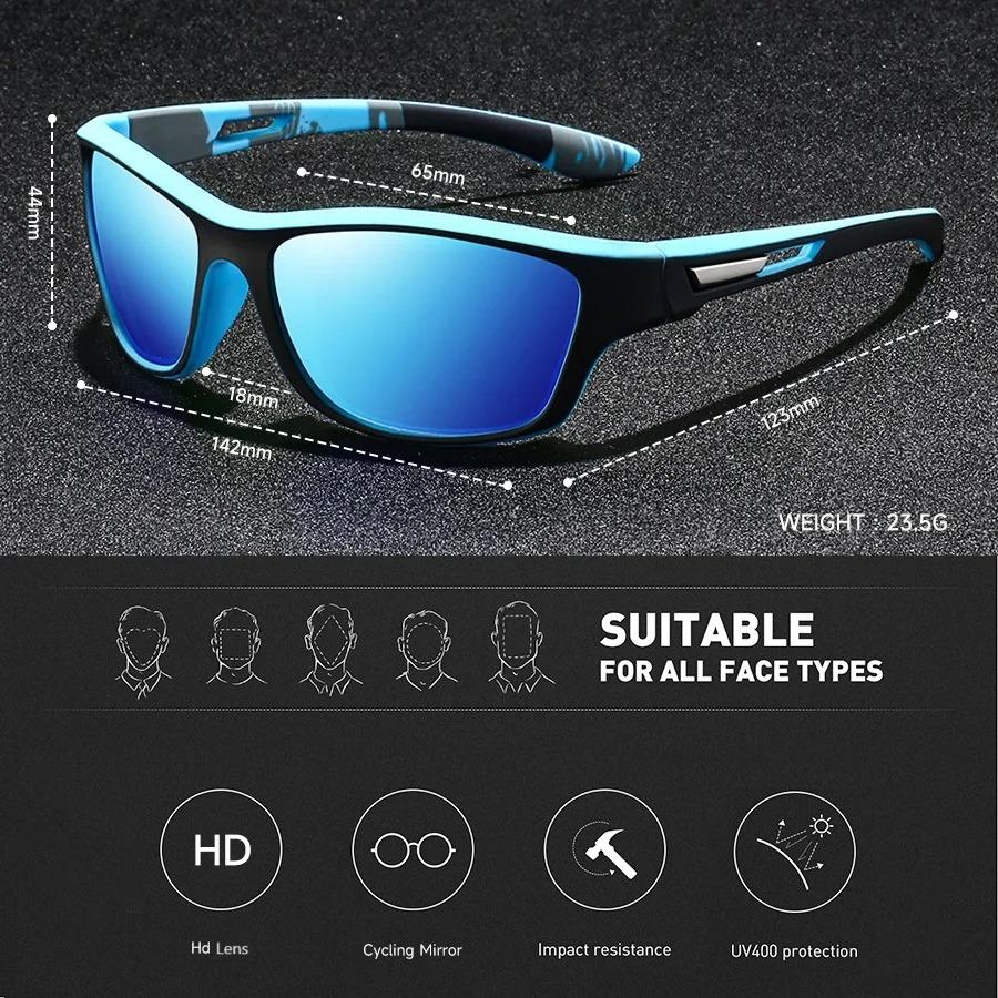 Fashion Vintage Driving Fishing Cycling Sports Sunglasses Men Women Running Mountaineering Sport Man Sun Glasses UV400 Eyewear