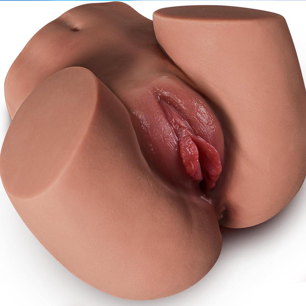 Male Masturbator Sex Doll for Men Pocket Pussies Realistic,Entry-Level Ass Lifelike Soft Butt with Vagina and Anal Channel for Several Sex Positions