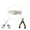 1pc Pliers And Scissors Storage Rack White Plastic Tool Storage Holder For IKEA Skadis Workshop Storage Parts