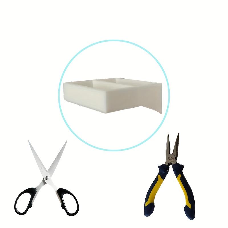 1pc Pliers And Scissors Storage Rack White Plastic Tool Storage Holder For IKEA Skadis Workshop Storage Parts