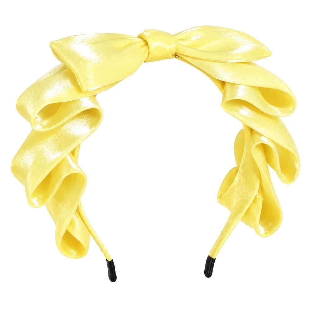 Organza Lolita Headband Big Bow Ribbon Headpiece Sweet Cosplay Hair Accessory  Princess Costume
