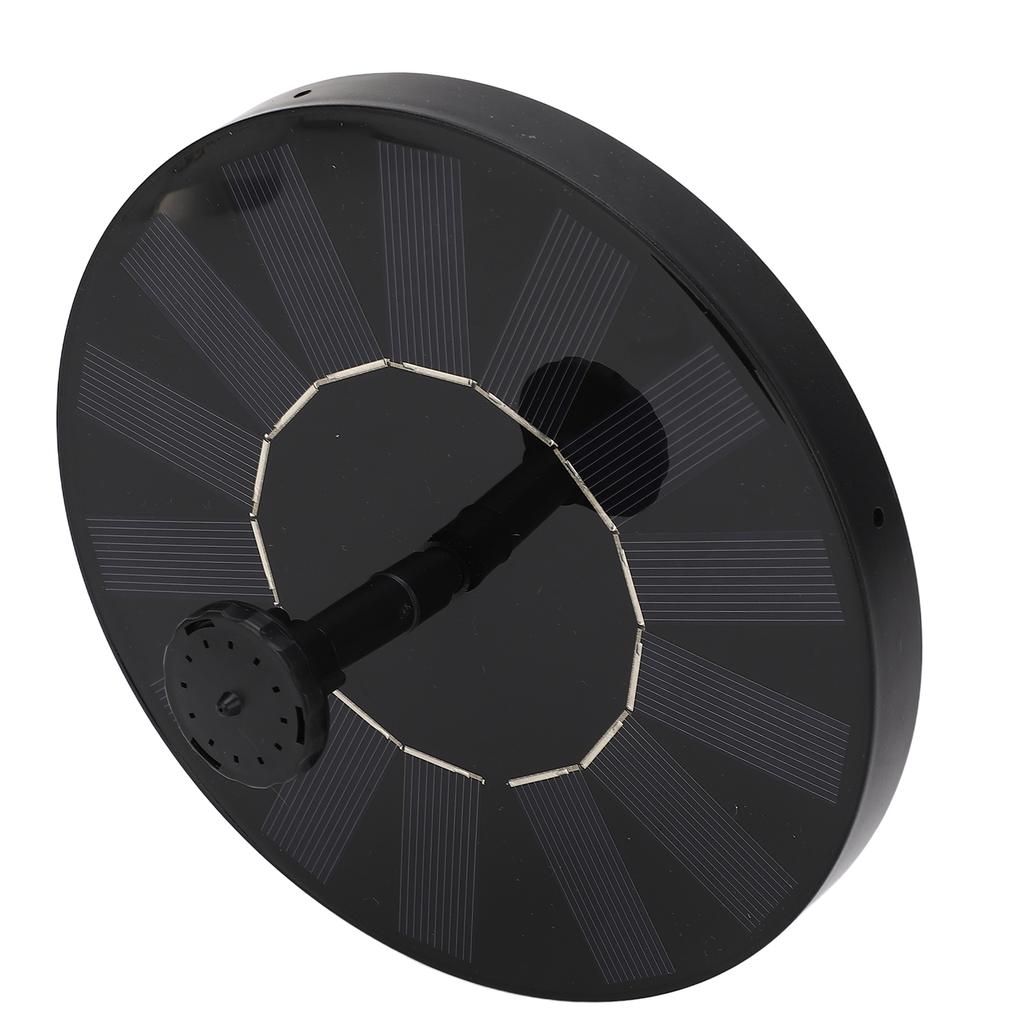 7V 1.5W Solarbrunnenpumpe mit 6 Düsen Wassersprühpumpe für Garten Schwimmbad Aquarium