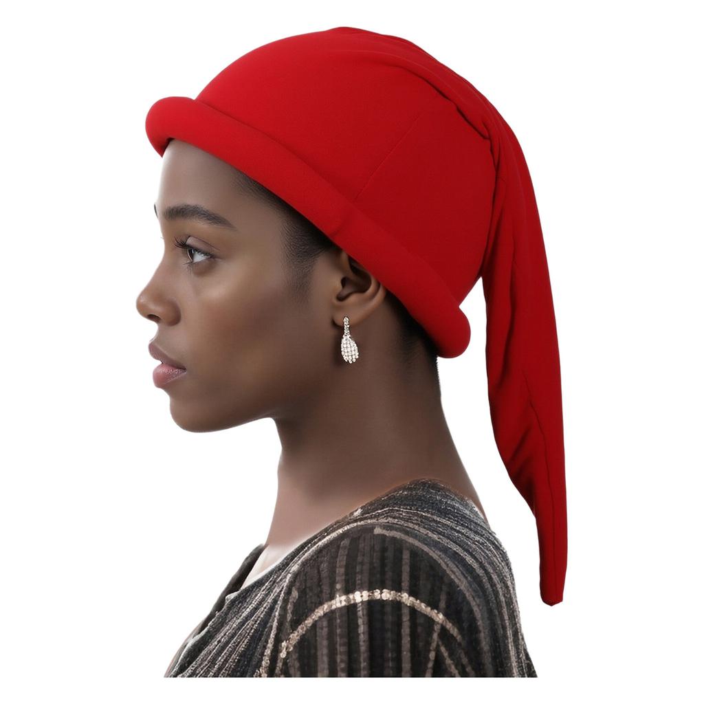 Christmas Elf Hat Unisex Women Men Dwarf Hat Padded Solid Color Pointed Caps Gnome Hat for Halloween Cosplay Carnivals Supplies