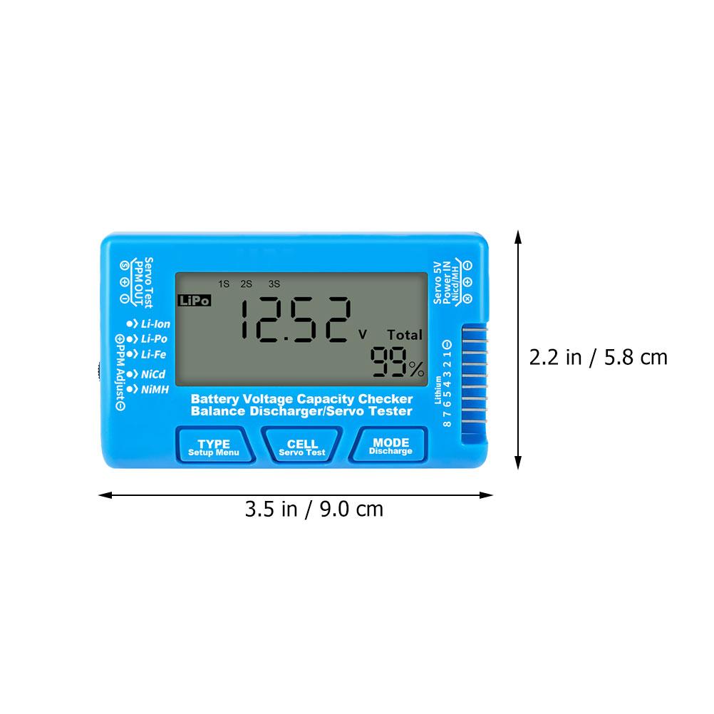 

Цифровой индикатор емкости и тестер напряжения для литиевых батарей 2S-8S и никелевых батарей 4S-8S Портативное устройство для тестирования