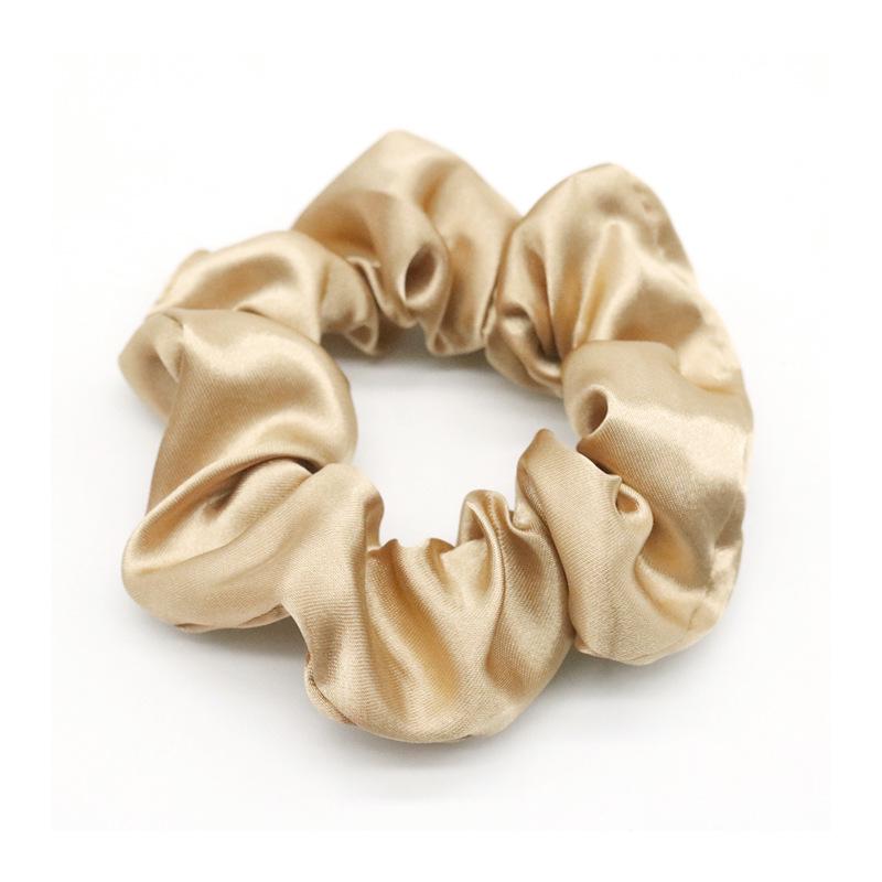 Vintage French Satin Silk Hair Tie - Retro Versatile Accessory