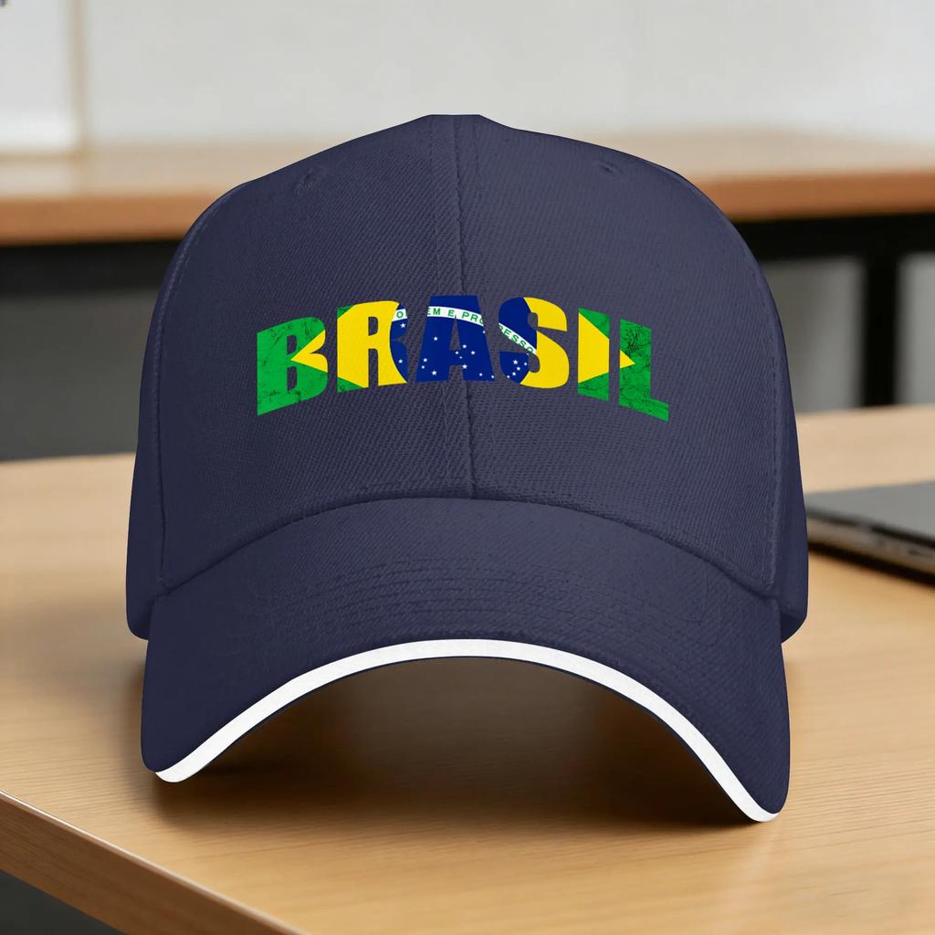 Brasil Brazilian Flag Brazilian Roots Brazilian Pride Casual Baseball Cap Running Hippie Hip Hop Hats Summer Sun Baseball Caps